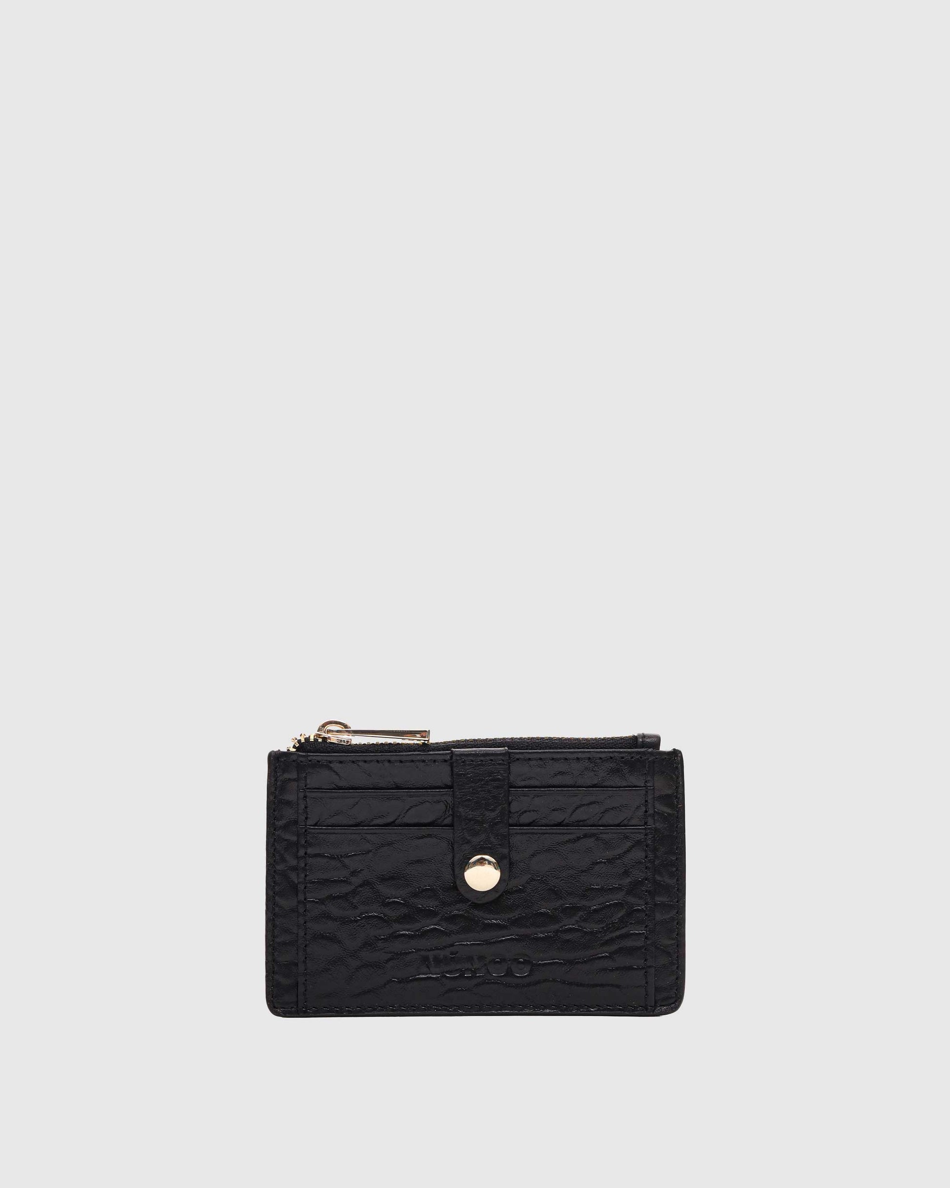 Núnoo Pixie Buckle New Zealand Black w. Gold Wallet Black