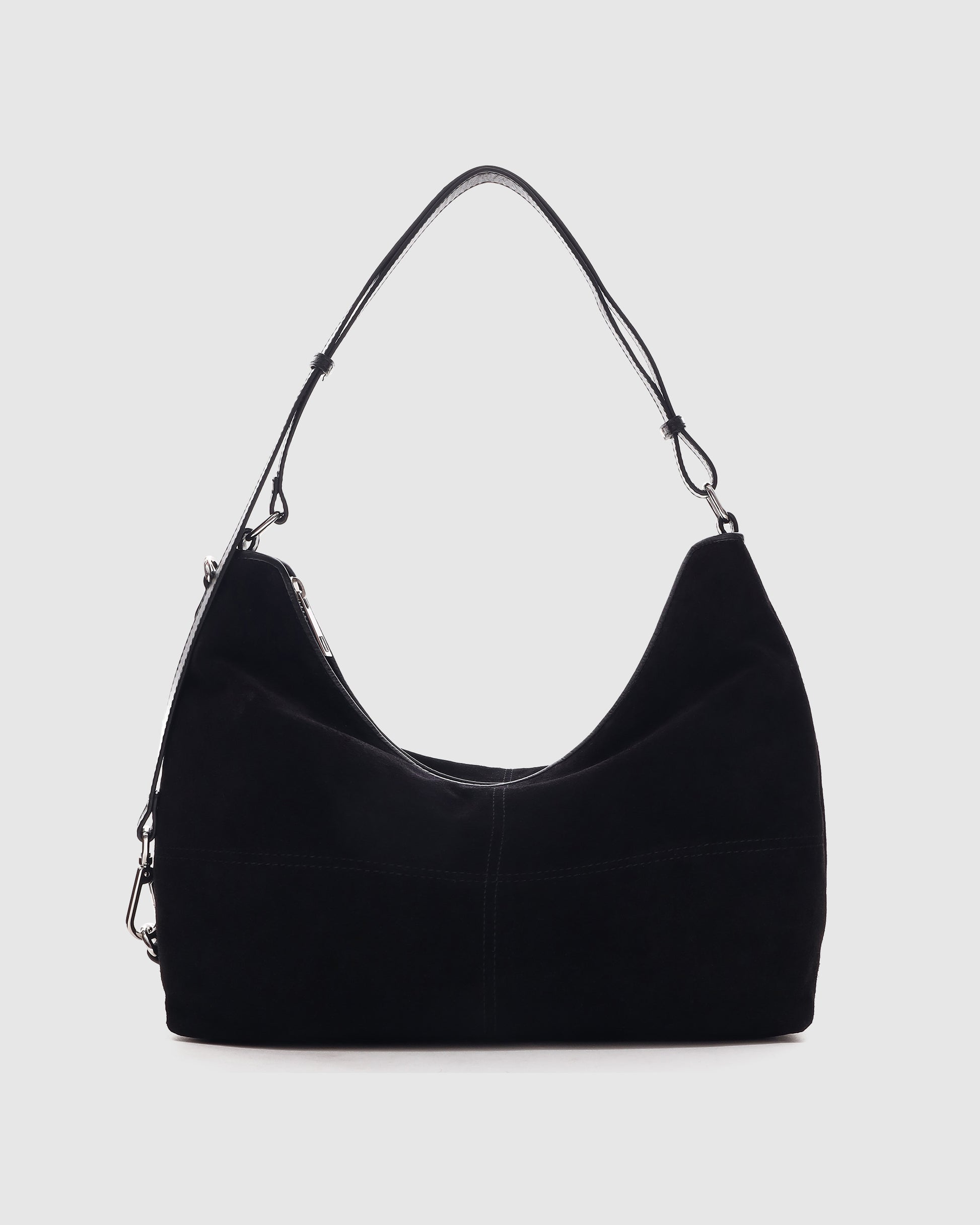 Núnoo Rio Suede Black Large Black