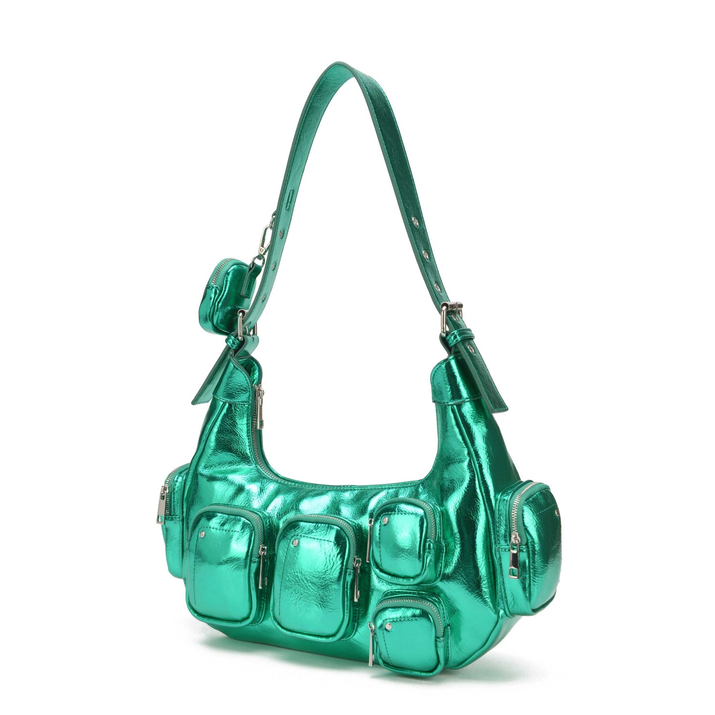 Núnoo Sally Pocket Recycled Cool Green Shoulder bags Green