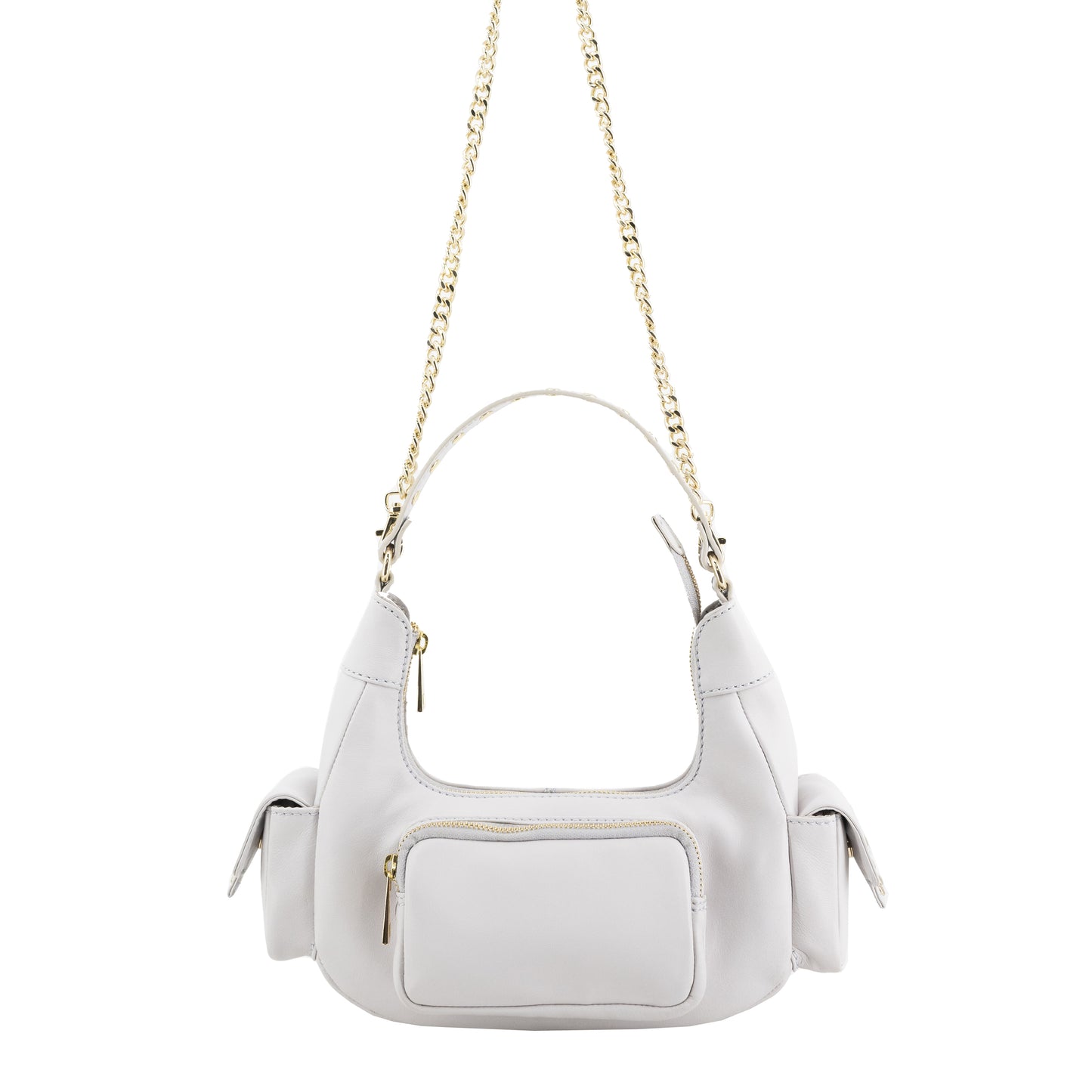 Núnoo Sally Small Pocket Cozy Off White w. Gold Shoulder bags