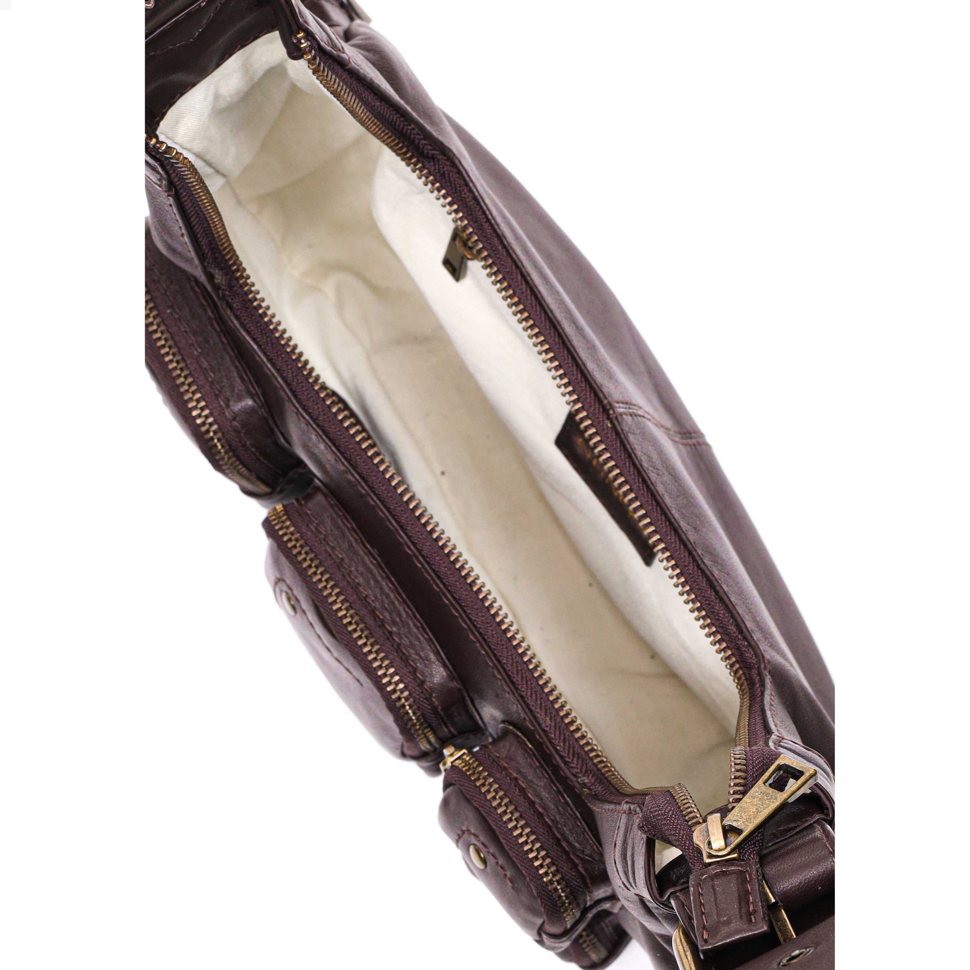 Núnoo Sally Small Pocket Sheep Brown w. gold Shoulder bags Brown