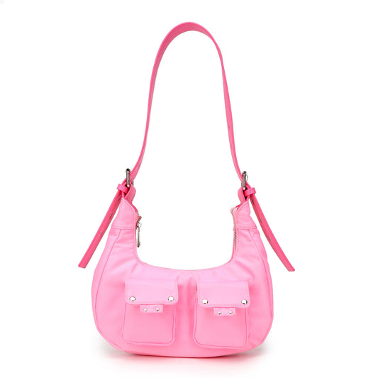 Núnoo Sally small Recycled nylon pink Shoulder bags Pink