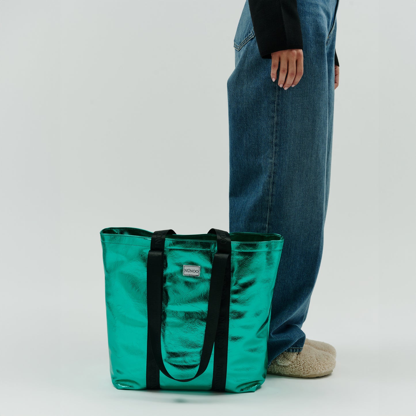 Núnoo Shopper Recycled Cool Green Shoulder bags Green