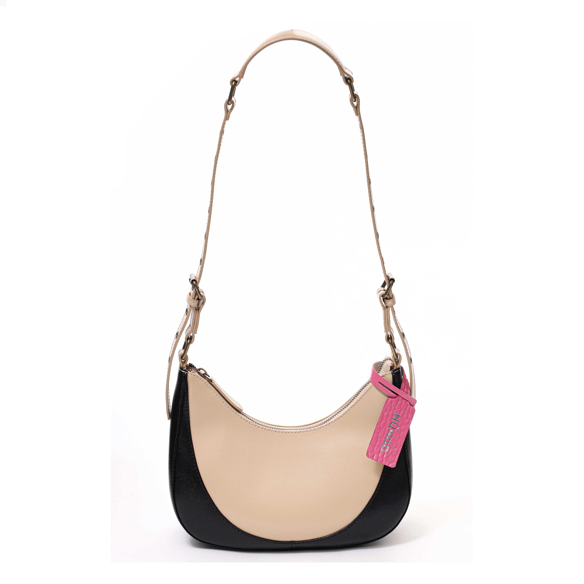 Núnoo Skye Cut Florence Beige/Black Shoulder bags Beige/Balck