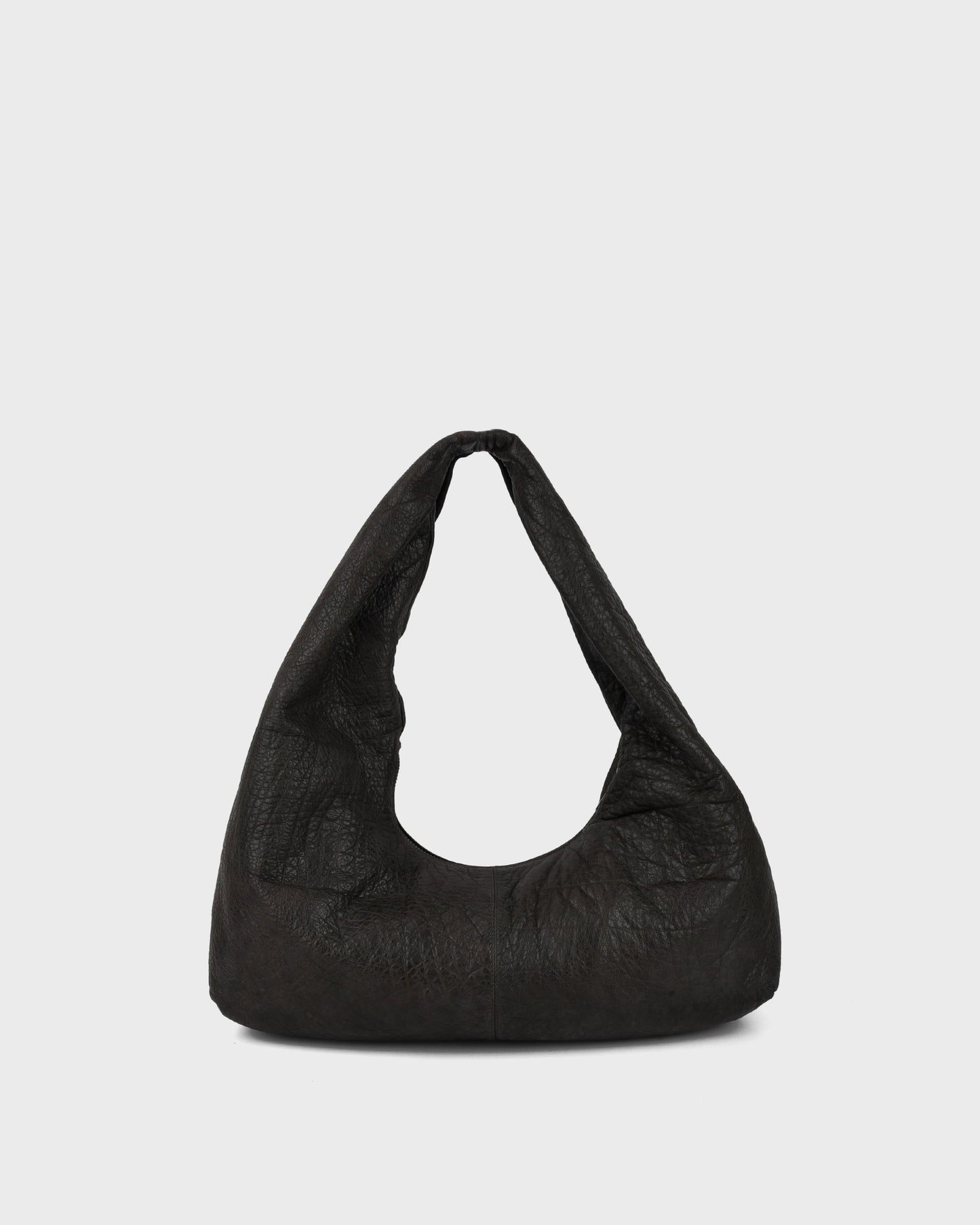 Núnoo Small Alma Rivet Washed Chocolate w. Antique Silver Medium Chocolate