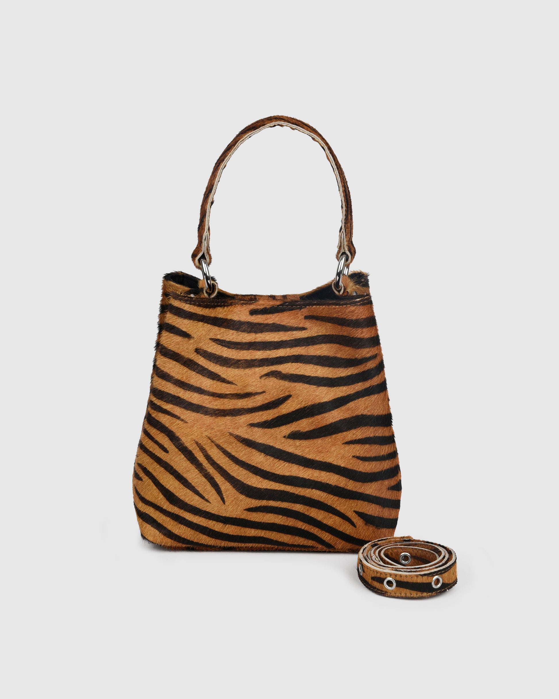 Núnoo Small Chiara Stripes Deluxe Dark Brown Medium Stripes