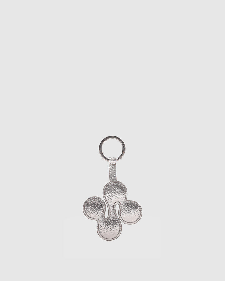 Núnoo Small Logo Keyring Metallic Silver Accessories Silver