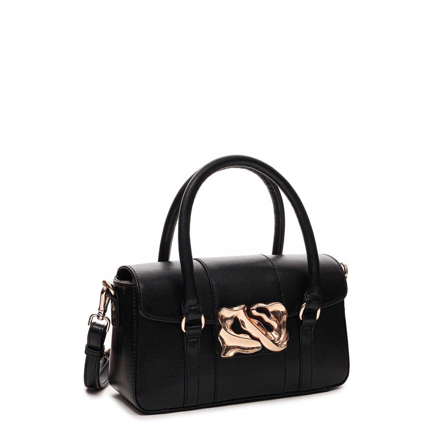 Núnoo Small Maggie Icon Florence Black w. Gold Small bag Black