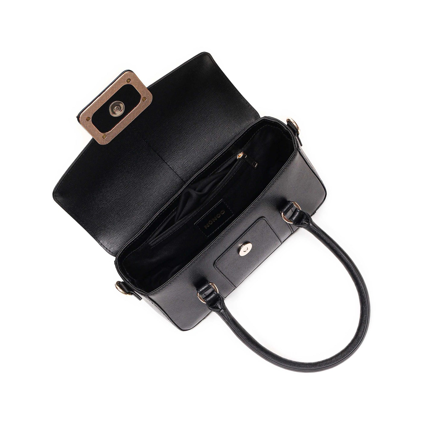 Núnoo Small Maggie Icon Florence Black w. Gold Small bag Black