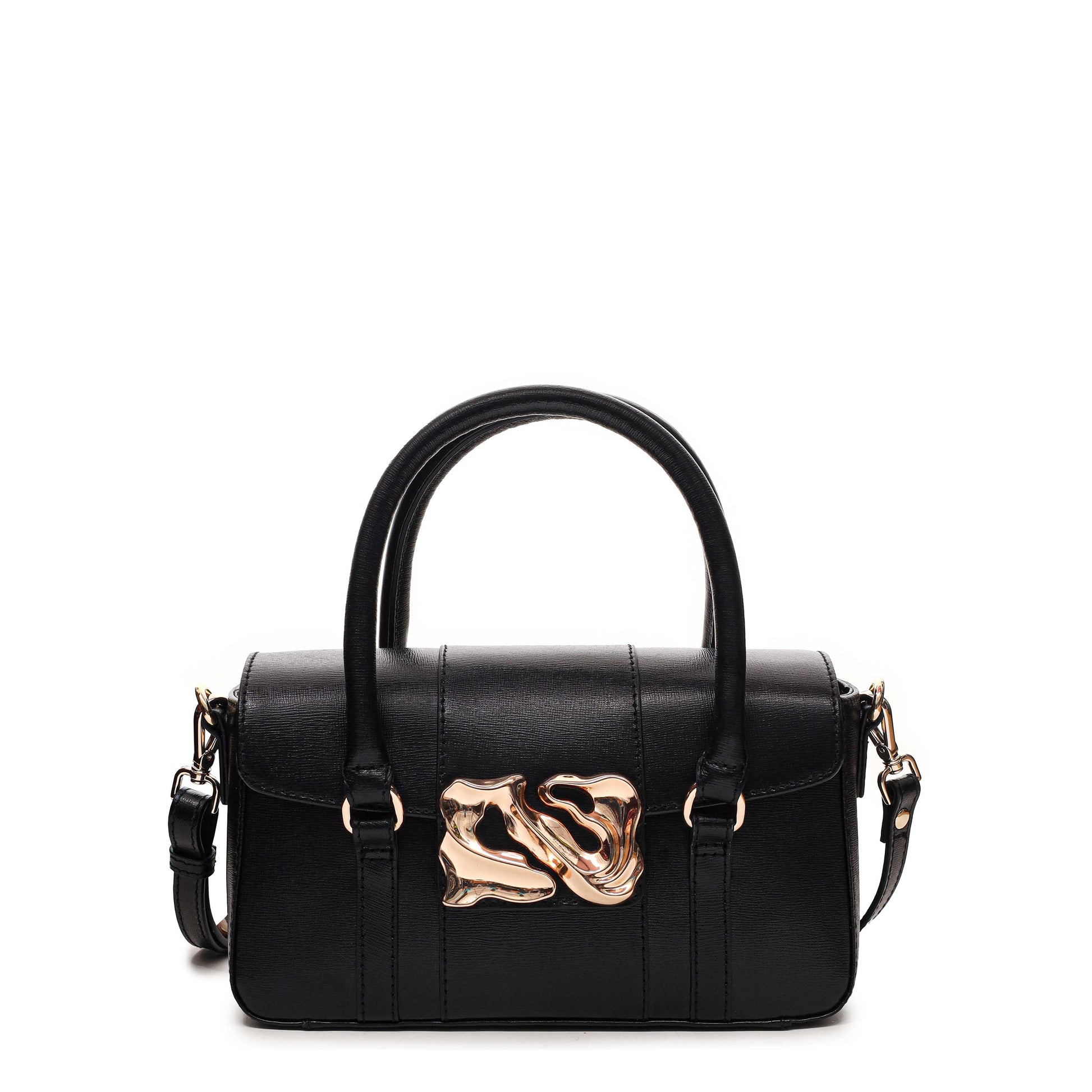 Núnoo Small Maggie Icon Florence Black w. Gold Small bag Black