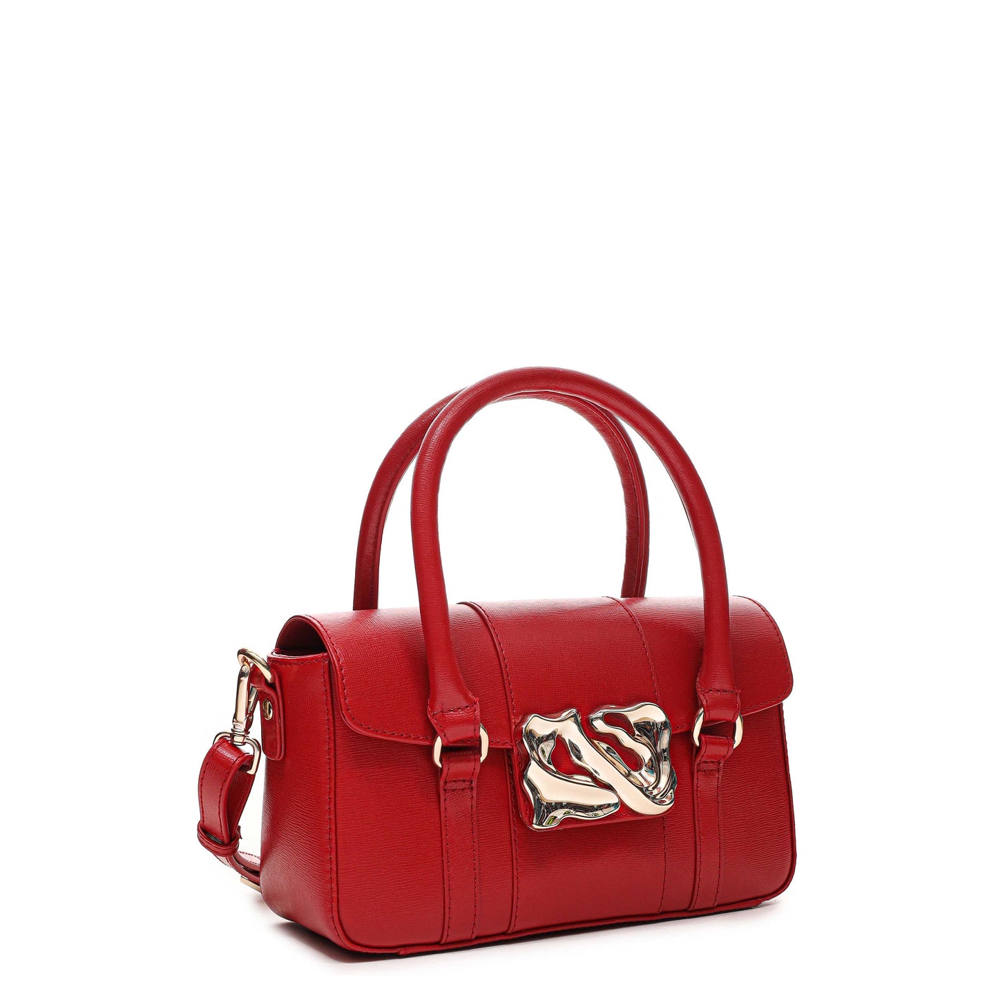 Núnoo Small Maggie Icon Florence Bright Red w. Gold Small bag Bright Red