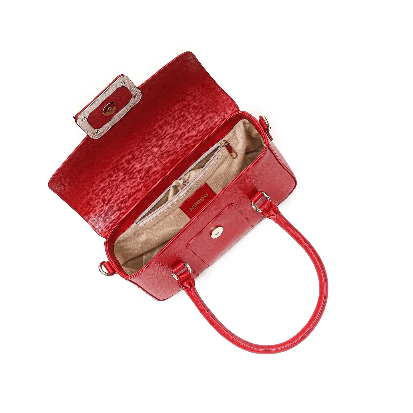 Núnoo Small Maggie Icon Florence Bright Red w. Gold Small bag Bright Red