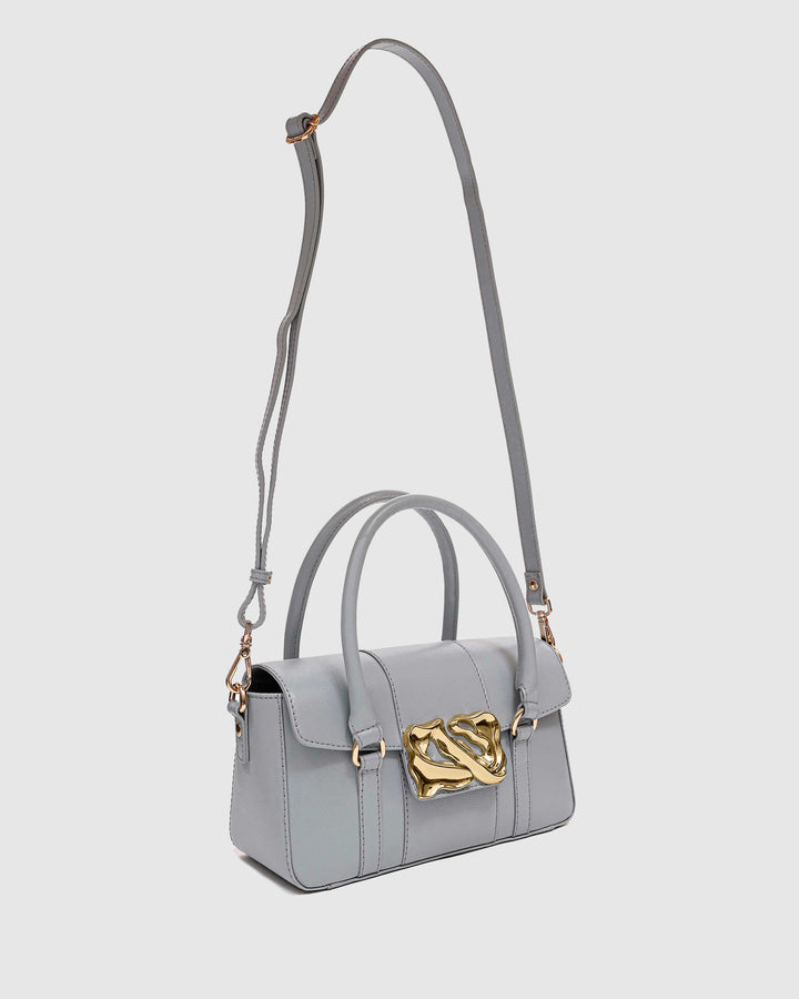 Núnoo Small Maggie Icon Florence Light Grey w. Gold Small bag