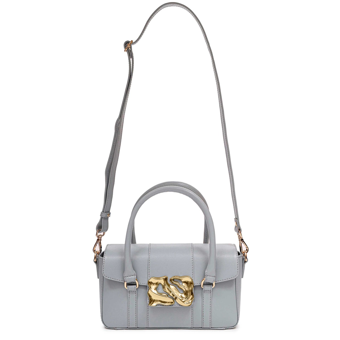 Núnoo Small Maggie Icon Florence Light Grey w. Gold Small bag Light grey