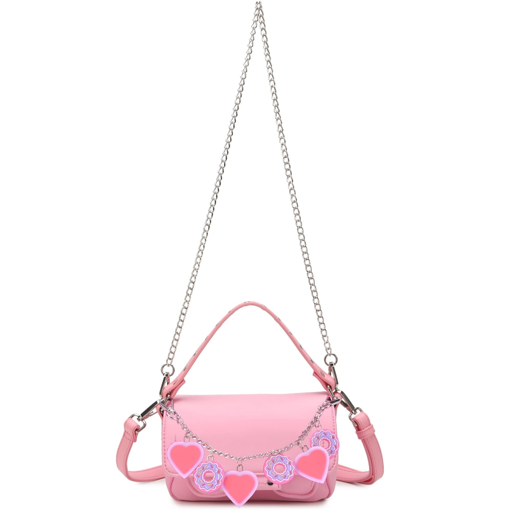 Núnoo Small honey w charm recycled nylon pink Evening bags